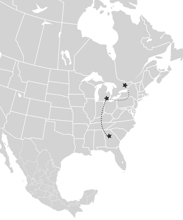 ATL-DTW-YOW Map